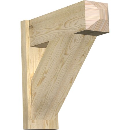Ekena Millwork Traditional Rough Sawn Craftsman Outlooker, Douglas Fir, 8"W x 24"D x 24"H OUT08X24X24TRA04RDF